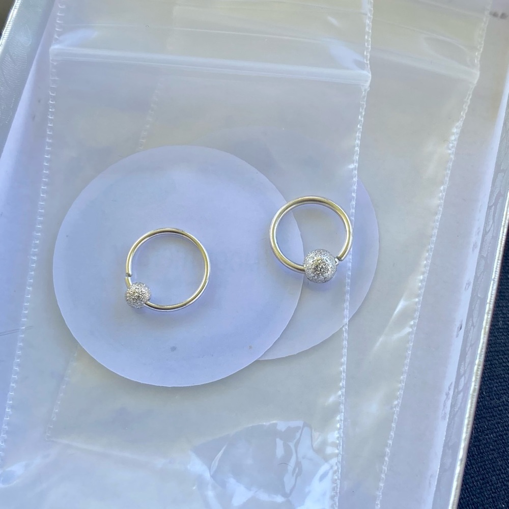 💕NIB Stardust Captive Bead Septum/Nose Ring Hoop💕 - Picture 11 of 14